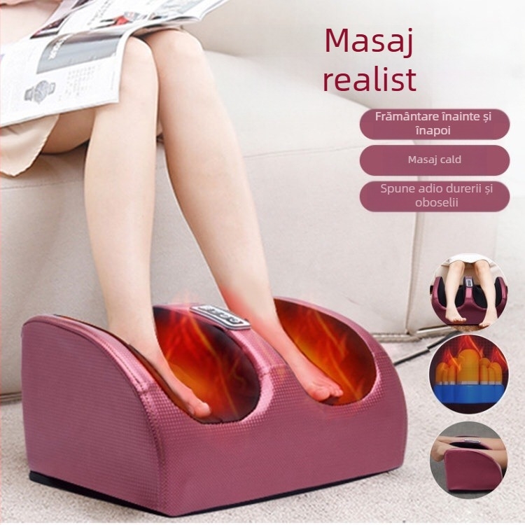 Masajor pentru picioare – aparat automat multifuncțional de terapie pentru picioare și gambe, cu compresie caldă, frământare și masaj, control computerizat și temporizator