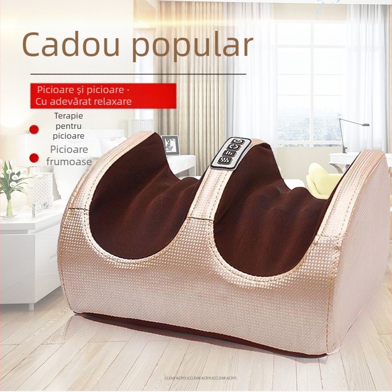 Masajor pentru picioare – aparat automat multifuncțional de terapie pentru picioare și gambe, cu compresie caldă, frământare și masaj, control computerizat și temporizator