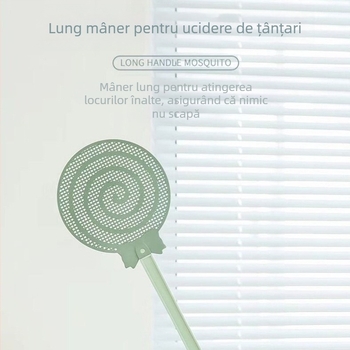 Lovitoare pentru muște și țânțari cu mâner din plastic, stil simplu, netoxic, personalizabil, pentru muște, țânțari și gândaci