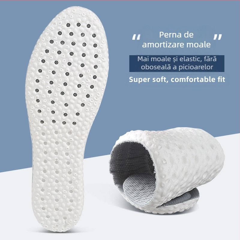 Talpă sport pentru încălțăminte – ultra moale, respirabilă și ușoară; talpă integrală cu amortizare înaltă; material PU tricotat; unisex; potrivită pentru toate tipurile de pantofi; toate sezoanele
