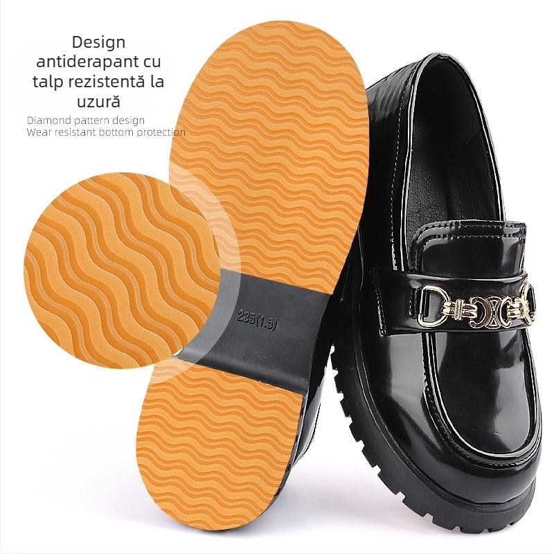 Patch complet pentru talpa pantofilor din cauciuc – antiuzură, antiderapant și amortizarea zgomotului; stil Water Ripple Heel Sticker; potrivit pentru toate anotimpurile