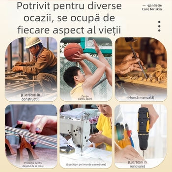 Plăci pentru uscarea crăpăturilor mâinilor și picioarelor — impermeabile, respirabile, cu aderență ridicată pentru degete și călcâie; material nețesut; durată de viață 2 ani; ambalate în cutie; tip de piele universal