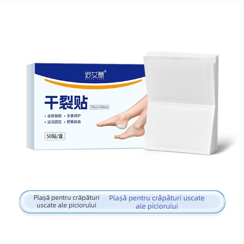 Plăci pentru uscarea crăpăturilor mâinilor și picioarelor — impermeabile, respirabile, cu aderență ridicată pentru degete și călcâie; material nețesut; durată de viață 2 ani; ambalate în cutie; tip de piele universal