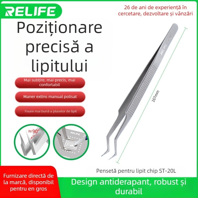 Tweezere pentru placare cu tin – precizie în poziționare și prindere, oțel inoxidabil, anticoroziv, utilizare industrială