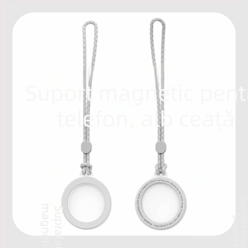 KILO MILO suport magnetic MagSafe și inel pentru agățarea genții, design transparent, material plastic, stil general