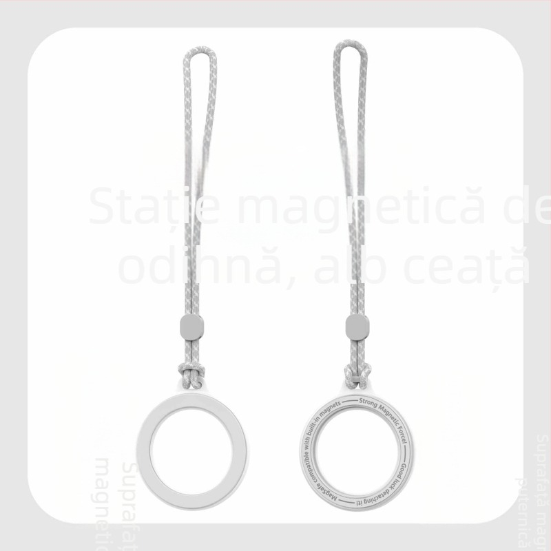 KILO MILO suport magnetic MagSafe și inel pentru agățarea genții, design transparent, material plastic, stil general