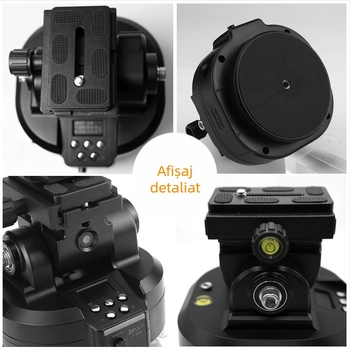 Peak gimbal motorizat cu urmărire a feței pentru telefoane mobile – 360° orizontal, 50° vertical, montaj 1/4 inch, aliaj de aluminiu/ABS, 855 g, pentru streaming live