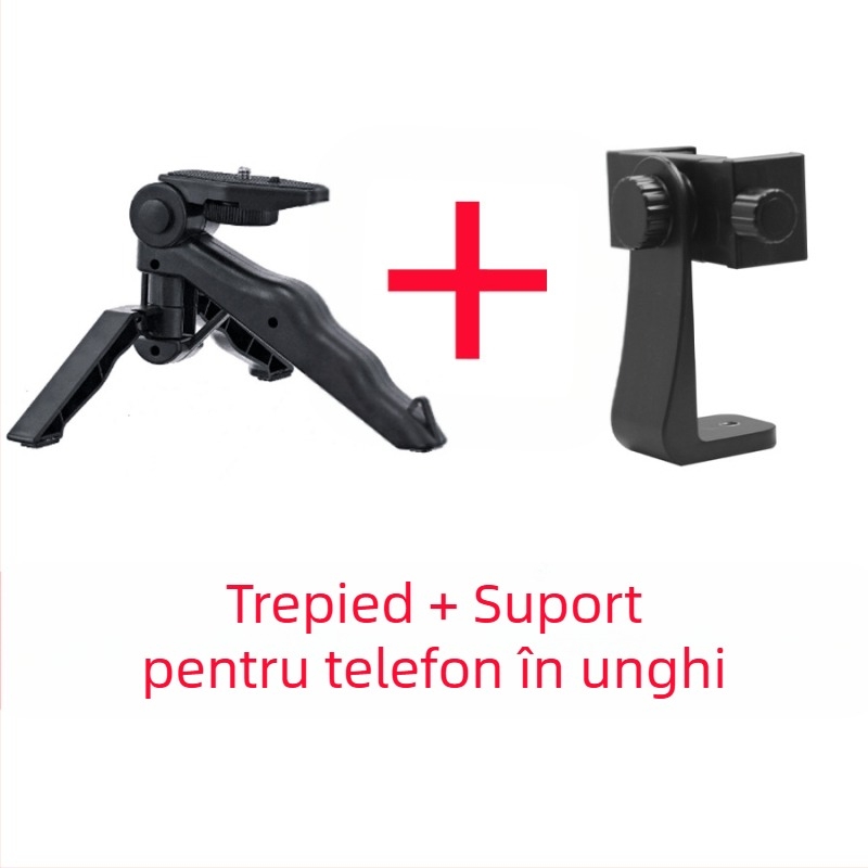Keke Trepied de birou mic, cu set de prinderi pentru telefon