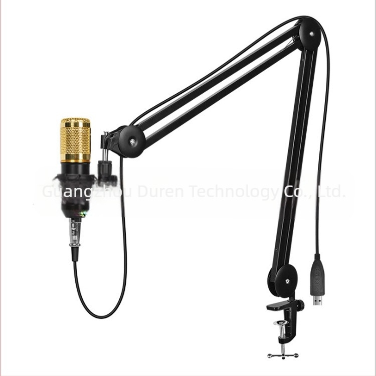 Suport pentru microfon cu cadru cu cinci gheare și braț reglabil; construcție din fier; priză E27; 220V; 275W; model DR006