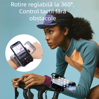 Suport pentru telefon la încheietura mâinii pentru sport – suport din plastic universal, potrivit pentru alergare și ciclism, cu personalizare