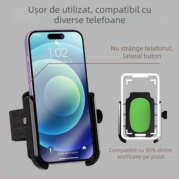 Suport pentru telefon la încheietura mâinii pentru sport – suport din plastic universal, potrivit pentru alergare și ciclism, cu personalizare