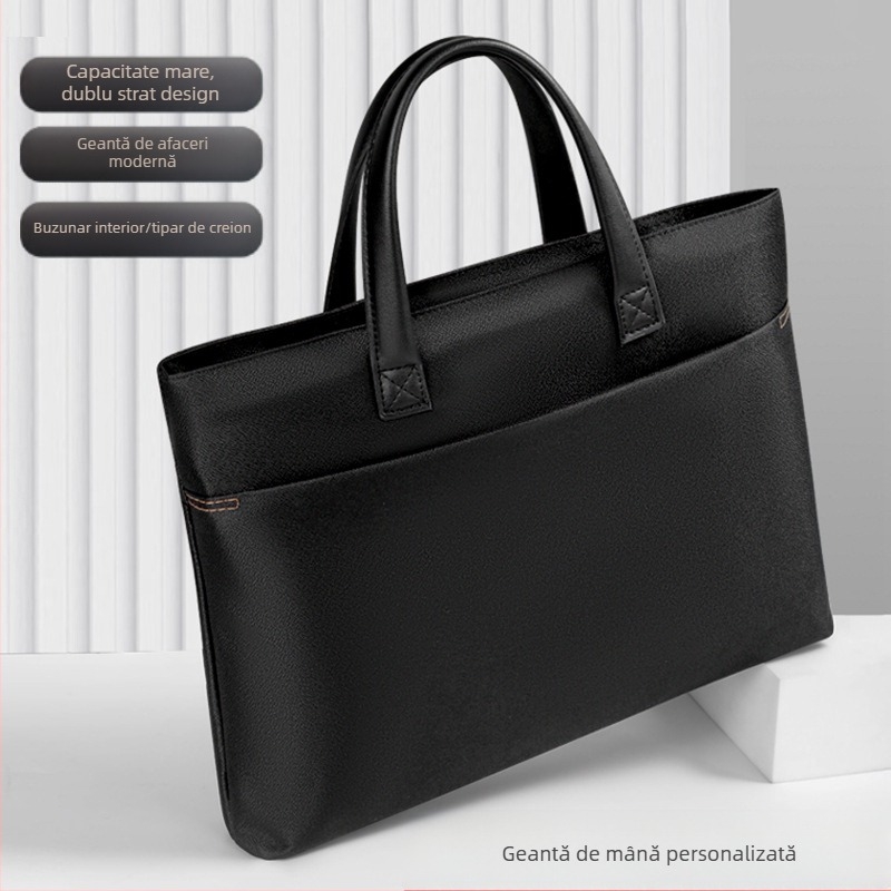 Geantă portabilă pentru documente Yifa, cu fermoar, material Bubbling, 0,3 kg