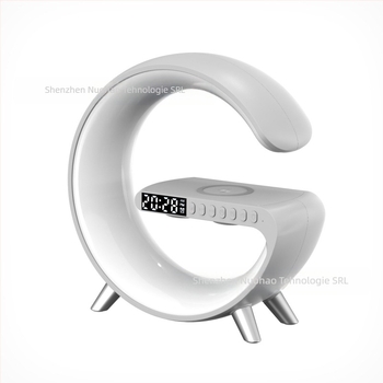 Difuzor Bluetooth cu ceas de alarmă și încărcător wireless, Bluetooth 5.3, 10W, 100 Hz-20 kHz, rază de 10 m, rating IPX1