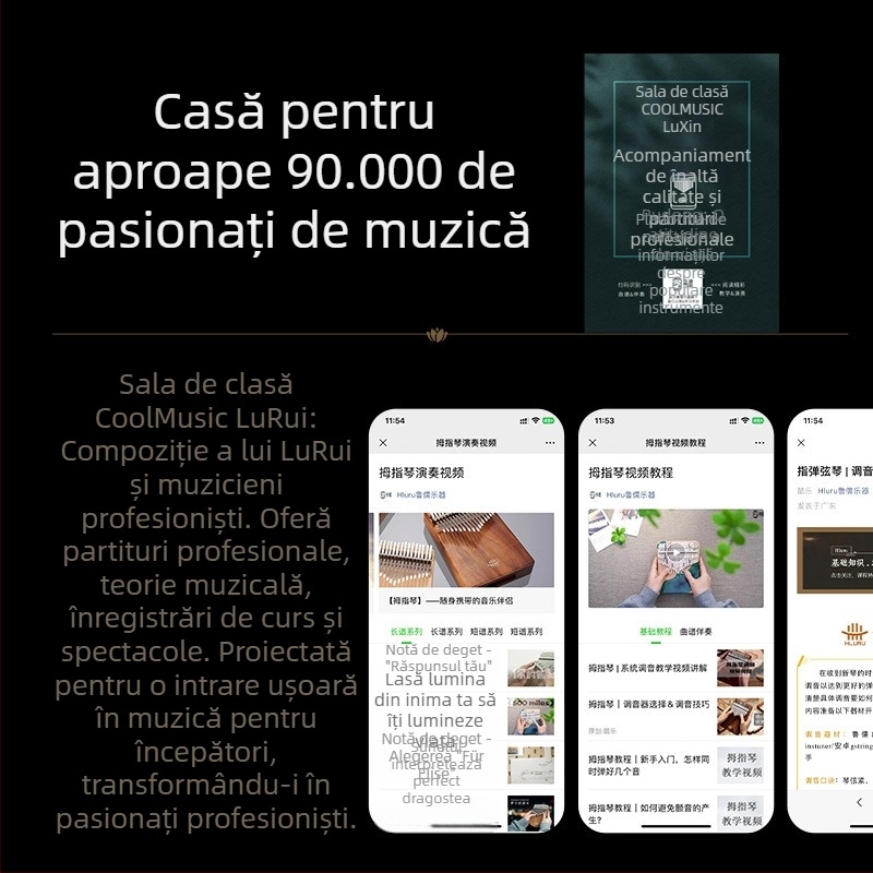 Kalimba Hua Shu, model transparent, 21-note