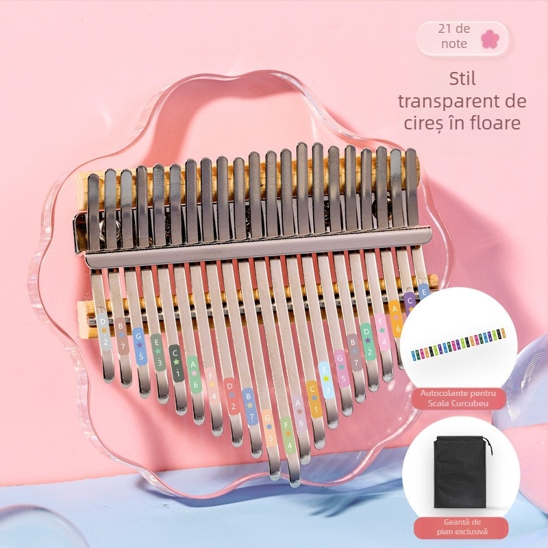 Kalimba Hua Shu, model transparent, 21-note