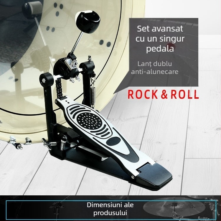 Novos Pedal avansat pentru tobă cu lanț dublu