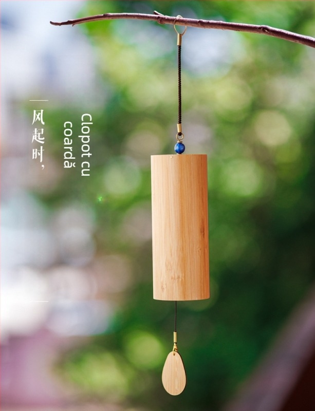 Zvonuri din bambus – stil japonez și stil chinez nou, clopoțe de vânt pandantiv