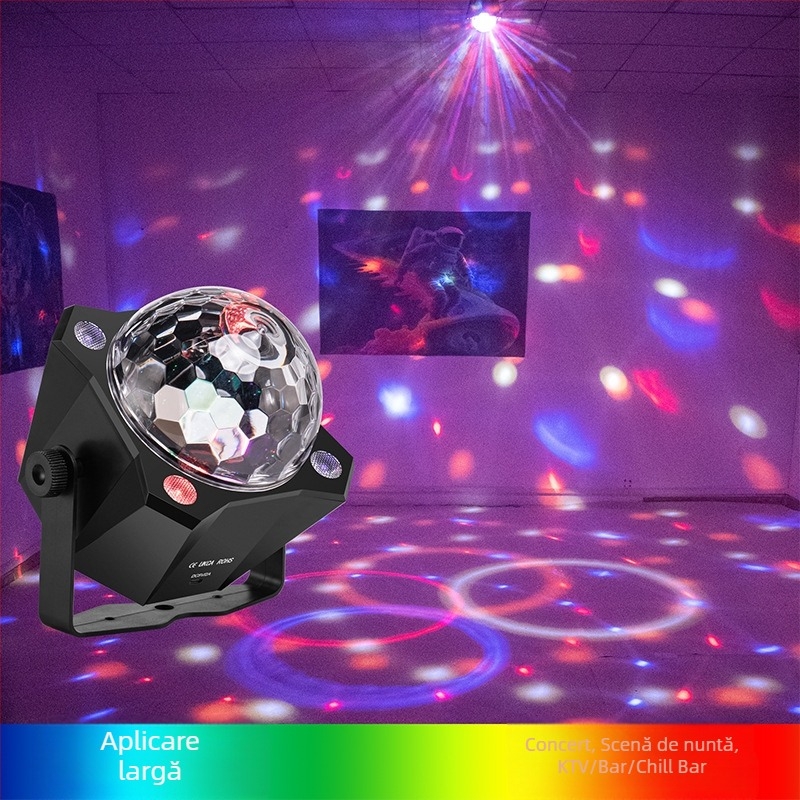 Lampă flash cu LED, control vocal și telecomandă, XF-311, utilizare în interior, efecte de iluminat de scenă (LED, 5V, IP20)