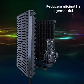 TIWASTAGE F-3 Protecție pentru microfon cu trei uși pentru înregistrări de audiobook