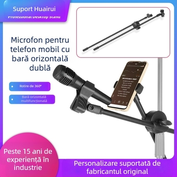 Accesorii pentru suport de podea – clemă universală dublă pentru două bare, construcție din aluminiu/plastic, un nod, marca Tomez