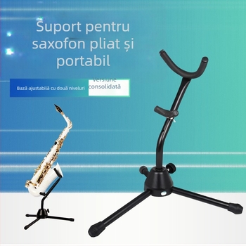 Suport triunghiular pentru saxofon, construcție metalică, model LD220, accesoriu pentru instrumente muzicale