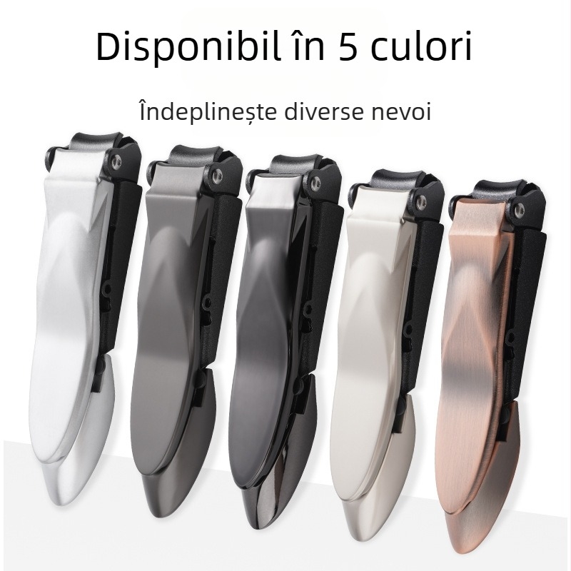 Clește pentru unghii anti-stropire cu design biomimic, din oțel inoxidabil și aliaj de titan, instrument portabil pentru manichiură