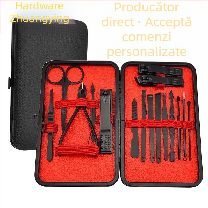 Set de unghii pentru manichiură și pedicure cu model de iarbă — instrumente pentru tăiat și modelarea unghiilor, uz casnic, origine Guangdong