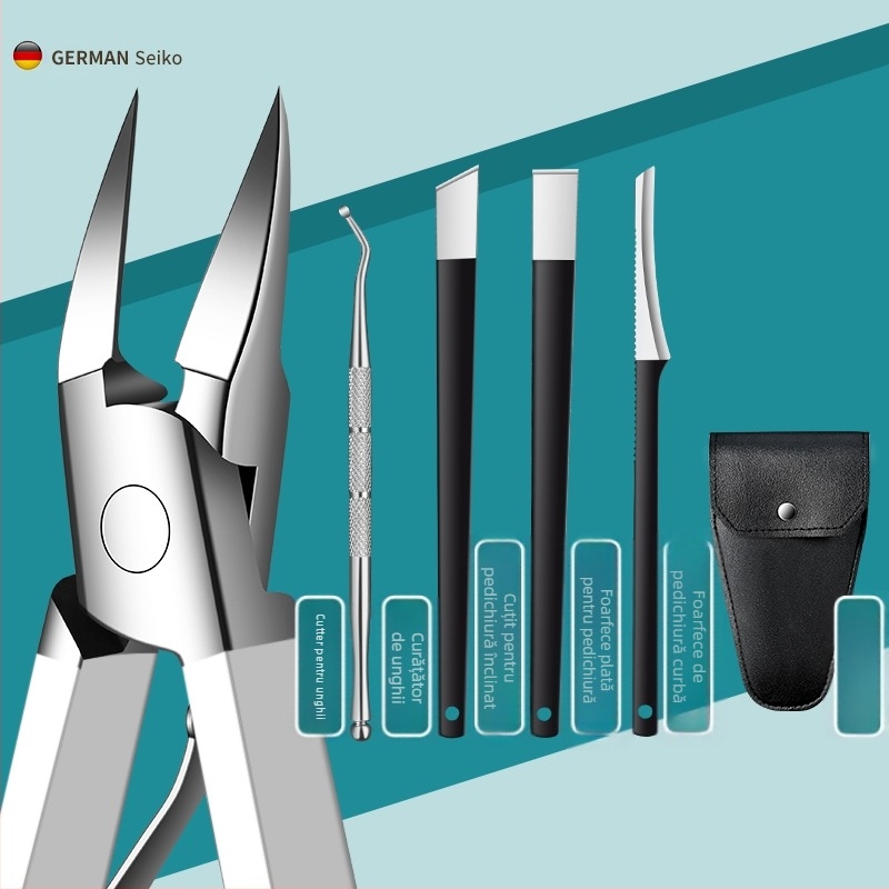 Set de instrumente pentru îngrijirea unghiilor – oțel carbon, 114 g, marca Baku li, pentru uz general