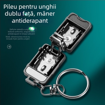 Clește pliabil pentru unghii din oțel inoxidabil, instrument portabil de manichiură, gură plată