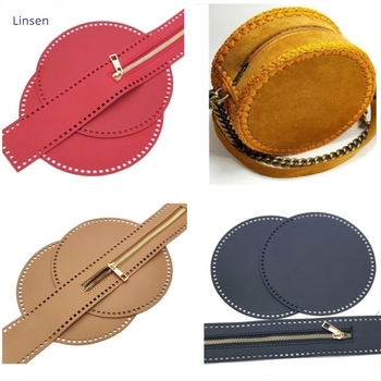 Geantă croșetată manual din PU, cu inserții rotunde din plasă și discuri PU perforate, respirabilă, impermeabilă, ultraușoară