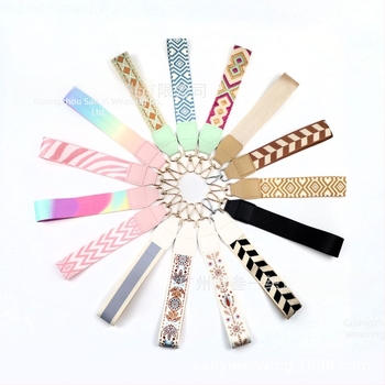 Bretea pentru telefon cu inserție pentru portofel, curea decorativă ultra-ușoară, poliester, model geometric, curea de umăr