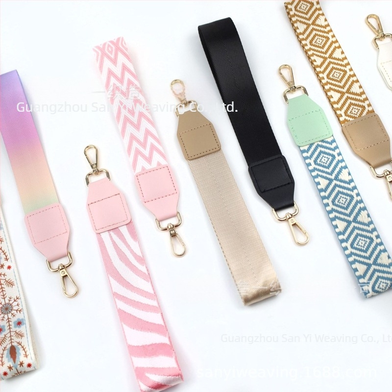 Bretea pentru telefon cu inserție pentru portofel, curea decorativă ultra-ușoară, poliester, model geometric, curea de umăr