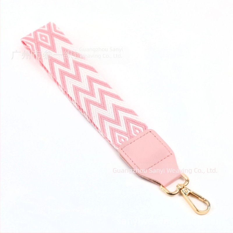 Bretea pentru telefon cu inserție pentru portofel, curea decorativă ultra-ușoară, poliester, model geometric, curea de umăr