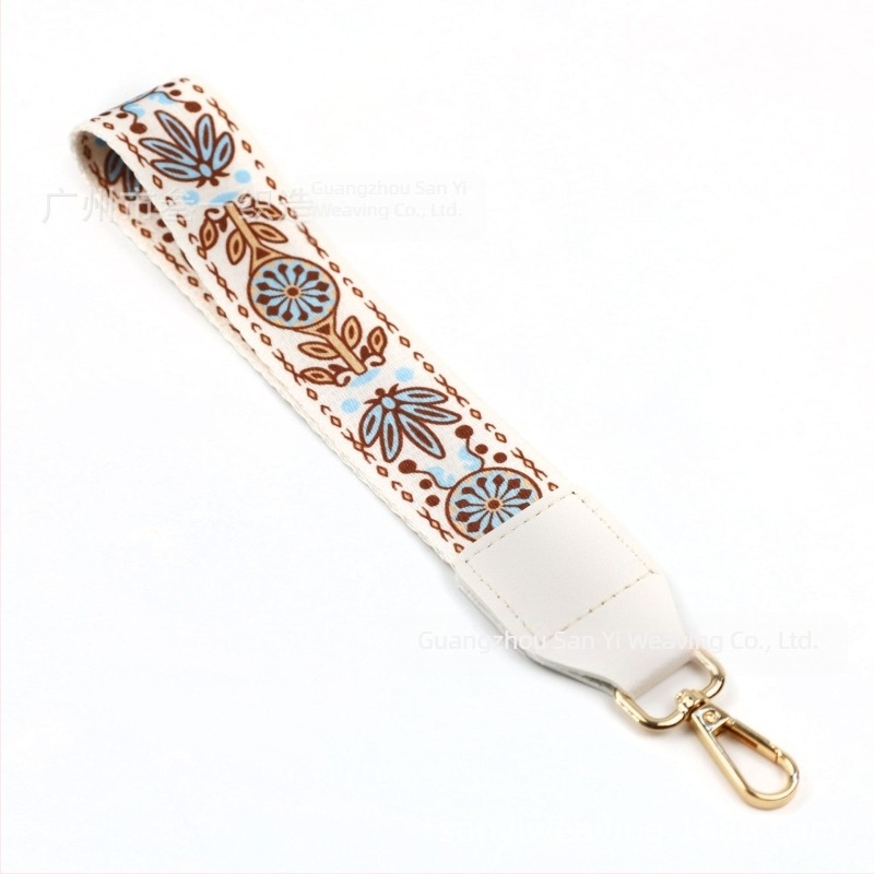 Bretea pentru telefon cu inserție pentru portofel, curea decorativă ultra-ușoară, poliester, model geometric, curea de umăr