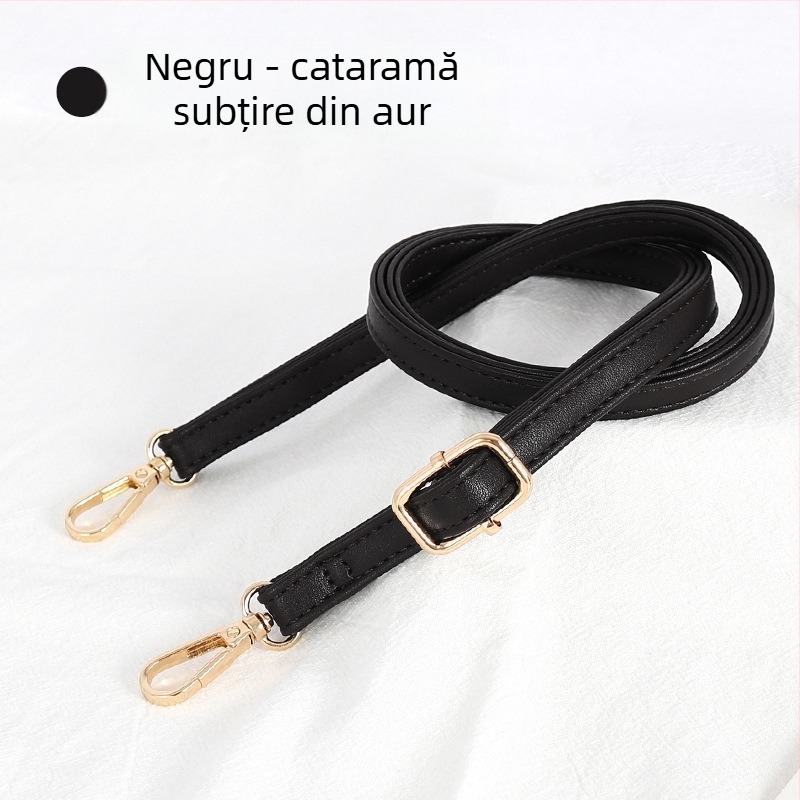 Curea de umăr din PU, reglabilă, subțire, pentru genți mici, stil urban minimalist
