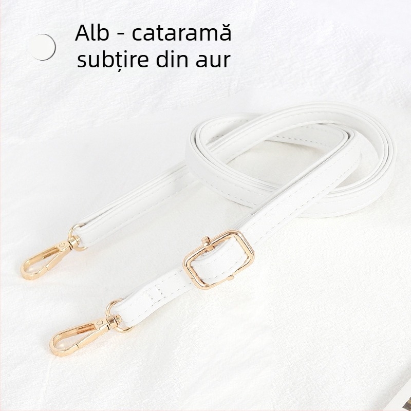 Curea de umăr din PU, reglabilă, subțire, pentru genți mici, stil urban minimalist