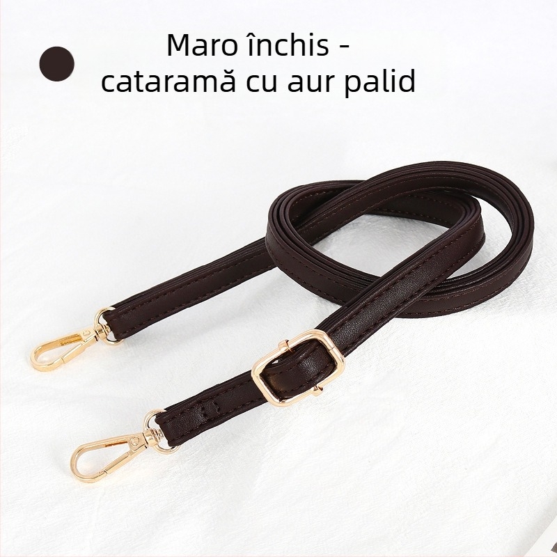 Curea de umăr din PU, reglabilă, subțire, pentru genți mici, stil urban minimalist