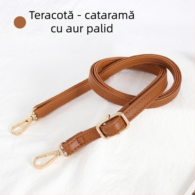 Curea de umăr din PU, reglabilă, subțire, pentru genți mici, stil urban minimalist