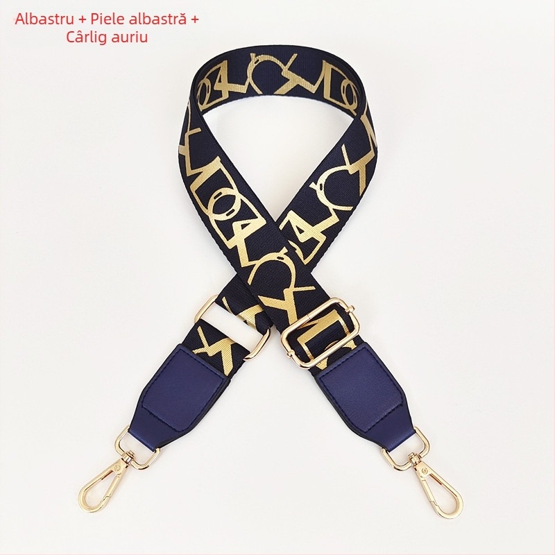 Bretea imprimată pentru geantă, reglabilă, potrivită pentru purtare crossbody sau pe umăr, accesoriu de înlocuire a bretelei