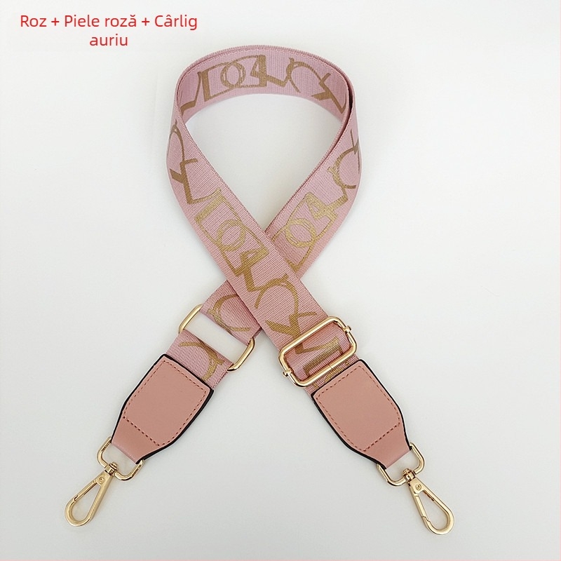 Bretea imprimată pentru geantă, reglabilă, potrivită pentru purtare crossbody sau pe umăr, accesoriu de înlocuire a bretelei