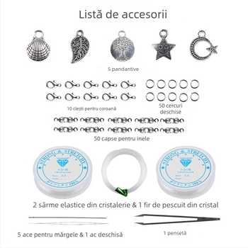 Mărgele de sticlă pentru brățări DIY — finisaj emailat copt, marcă independentă, etichetă privată disponibilă