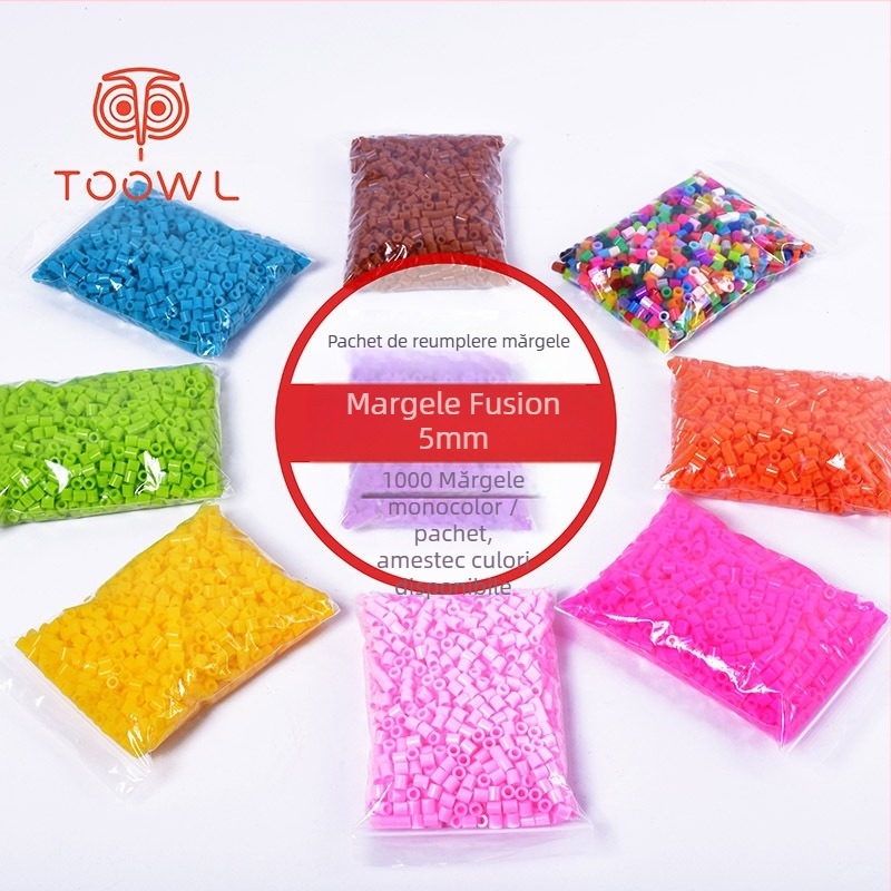 Kit DIY mărgele Hama EVA pentru puzzle plat — Set personalizabil de mărgele pentru litere (7–14 ani)