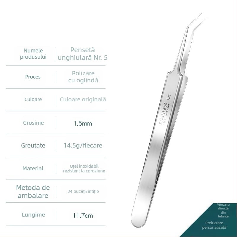 Set de ace pentru acnee — oțel inoxidabil cu electroplacare, unelte de frumusețe, durată lungă de viață, varietate de ace pentru acnee