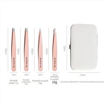 Clip pentru sprâncene din oțel inoxidabil pentru modelarea și îngrijirea sprânnenelor – instrument de înfrumusețare