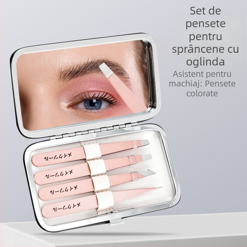 Clip pentru sprâncene din oțel inoxidabil pentru modelarea și îngrijirea sprânnenelor – instrument de înfrumusețare