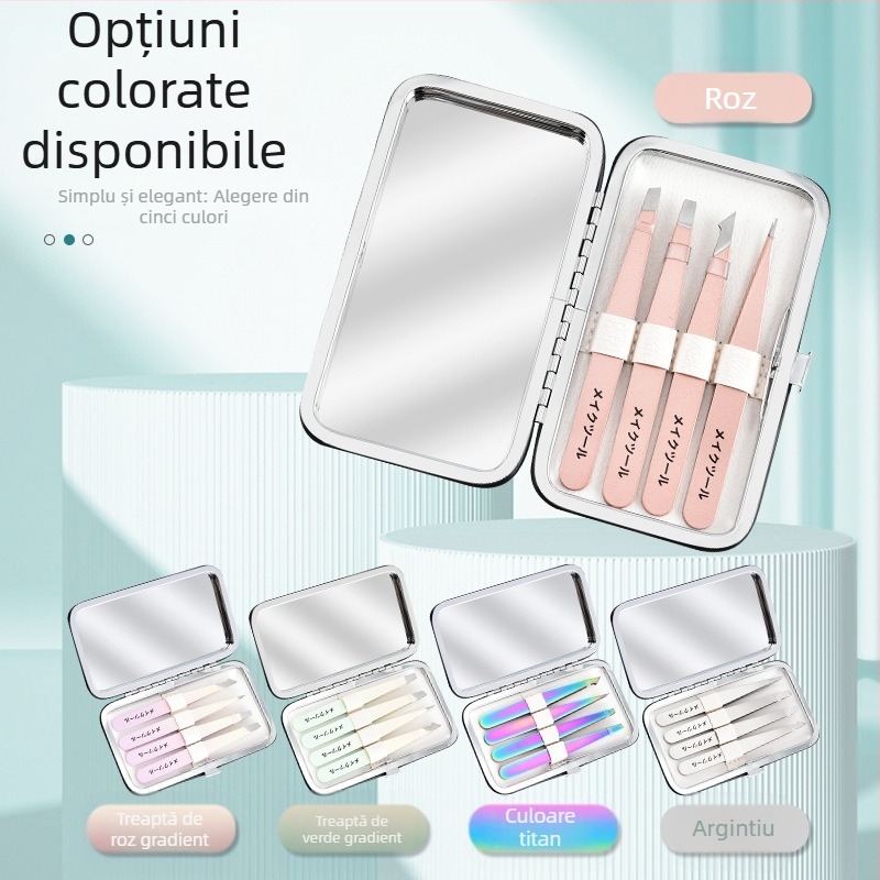 Clip pentru sprâncene din oțel inoxidabil pentru modelarea și îngrijirea sprânnenelor – instrument de înfrumusețare