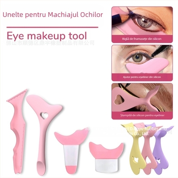 Ajutor din silicon pentru eyeliner – instrument multifuncțional de machiaj pentru ochi cu ștampilă pentru gene, conținut net 13,5 g