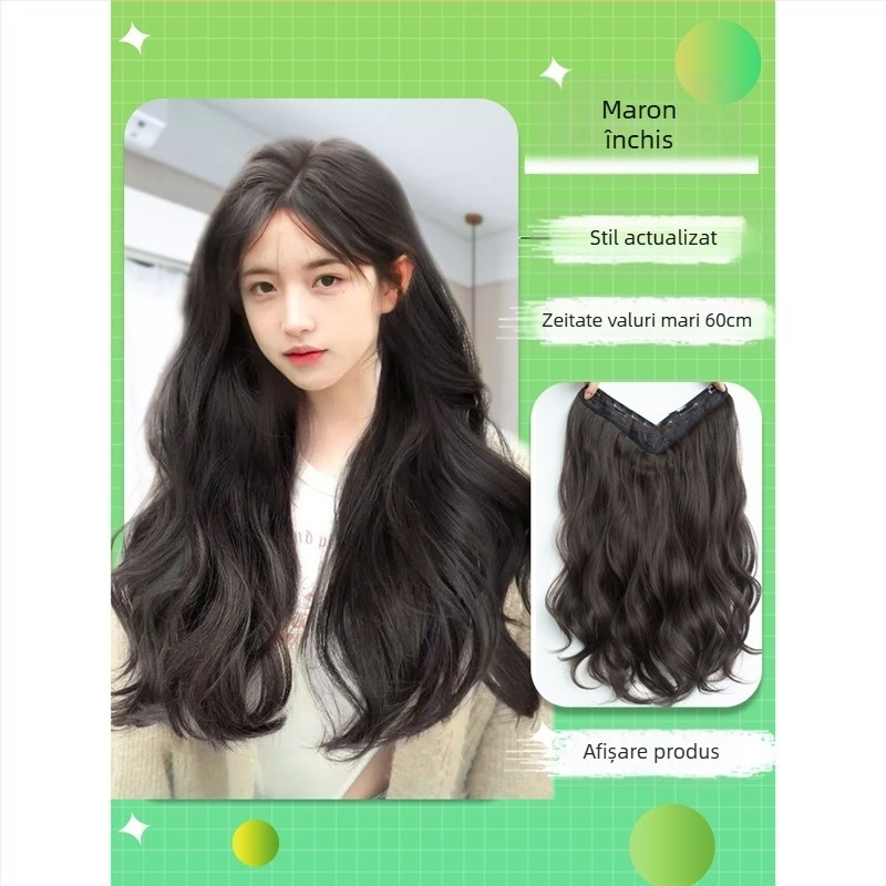 Shuman piesă de perucă cu volum – fir rezistent la temperaturi înalte, mecanism