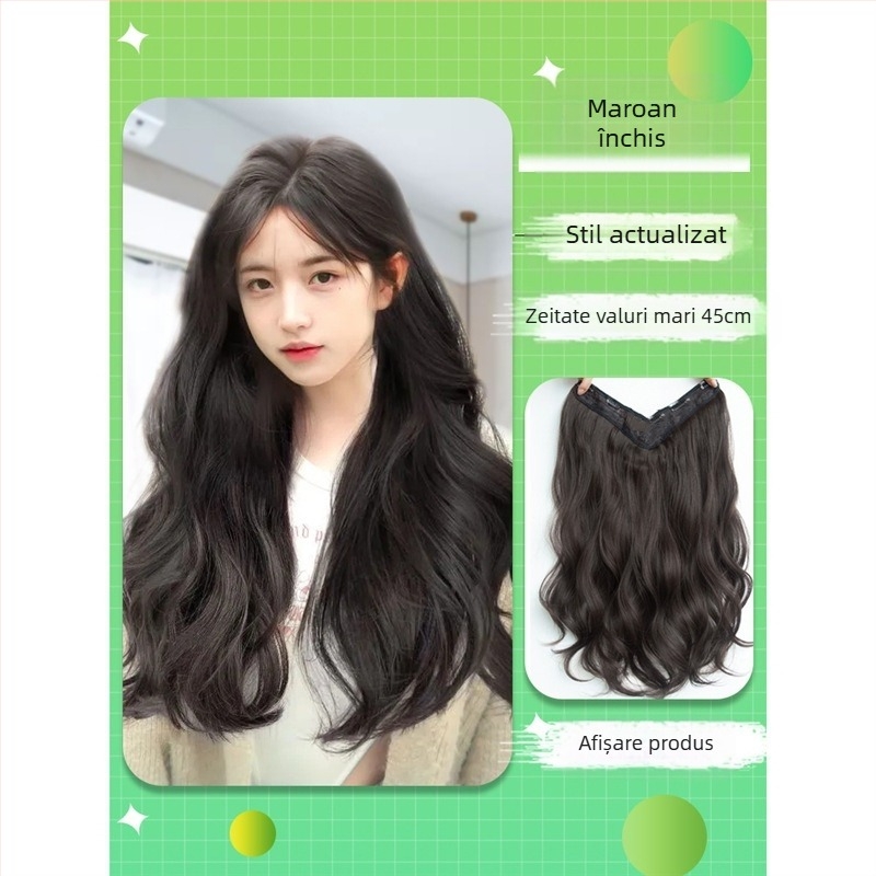 Shuman piesă de perucă cu volum – fir rezistent la temperaturi înalte, mecanism