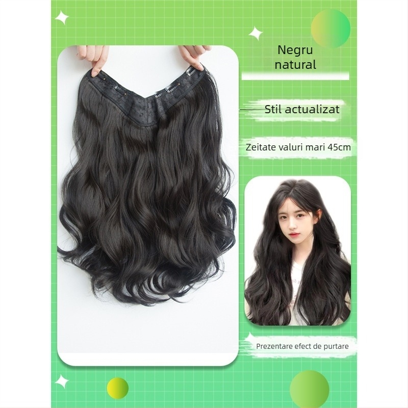 Shuman piesă de perucă cu volum – fir rezistent la temperaturi înalte, mecanism